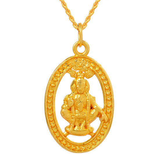 Goldplated Lord Ayyappa South Indian Pendant