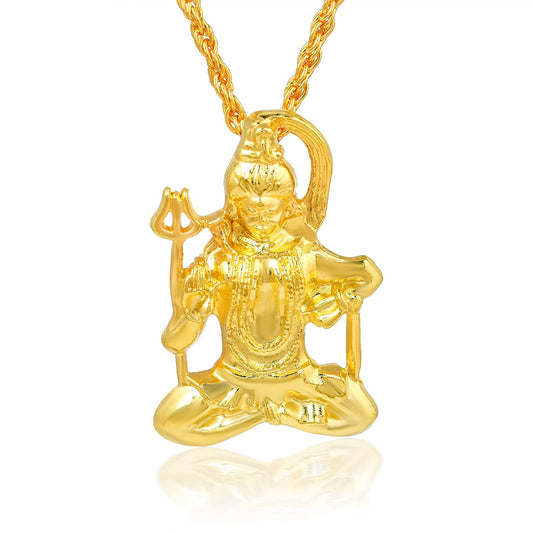 Gold Plated Mahadev Shiva Chain Pendant Jewellery