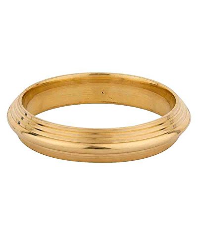 Pure Brass Thick Solid Heavy Single Bangle Kada for Men (KDMI5530)