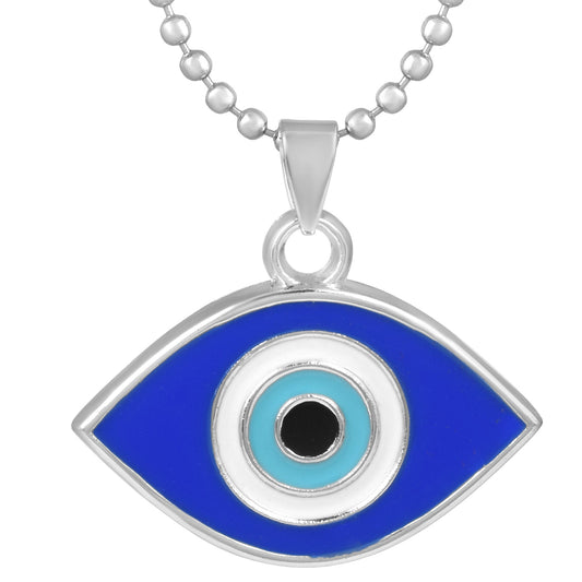 Silverplated Evil Eye Pendant