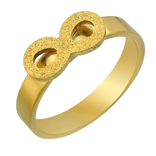 Gold plated Brass Infinity design stylish Fashion finger band