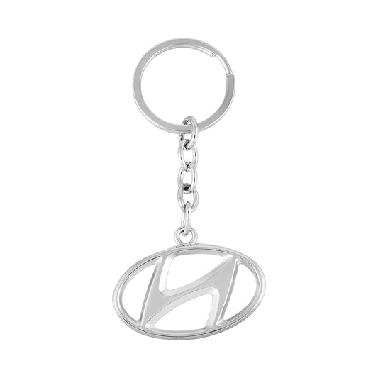 Stainless steel Car keychain Accessory KeyringHyundai