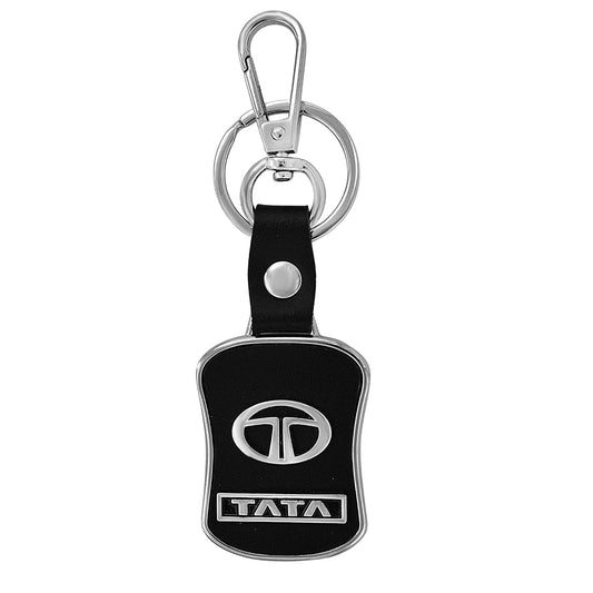 Stainless steel TATA logo stylish car key chain keyring