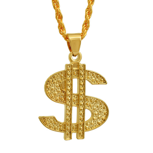 Micron Goldplated Dollar Fashion Pendant (PCJK2949)