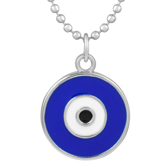 Silverplated Evil Eye Pendant