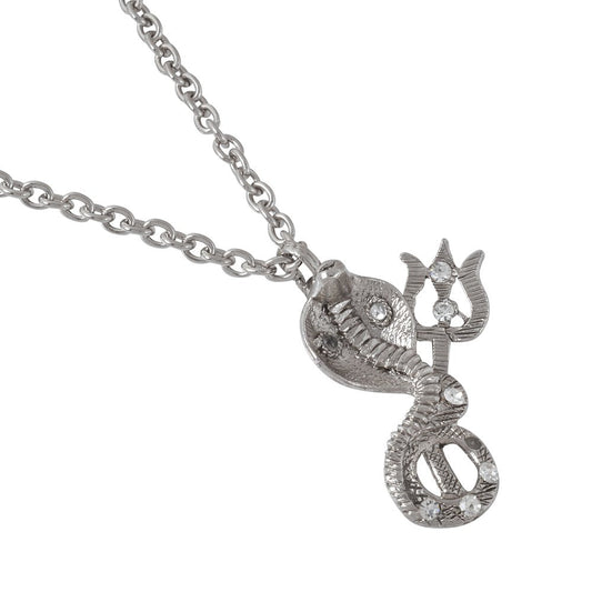 Mahadev Shiva symbols Nag & Trishul Faith temple jewellery Pendant