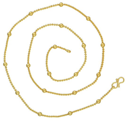 Micron Goldplated Ball & String Chain