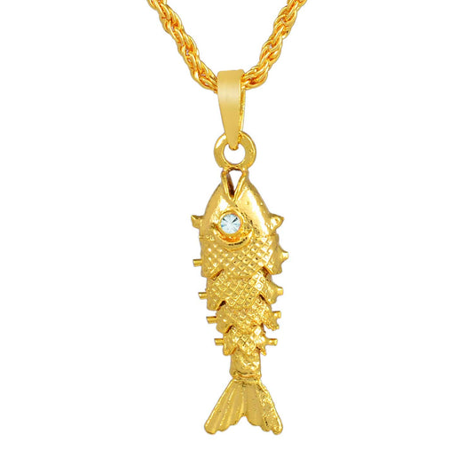 Goldplated Handmade Fish Pendant