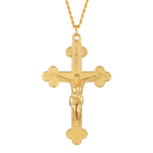 Goldplated Crucifix Cross Christian Pendant