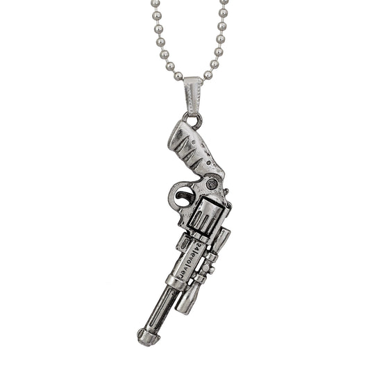 Silver plated Gun Pendant