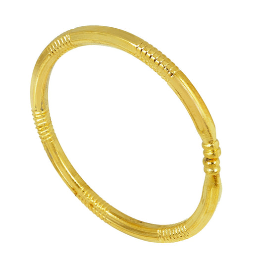 Golden Alloy Free Size Designer Kada