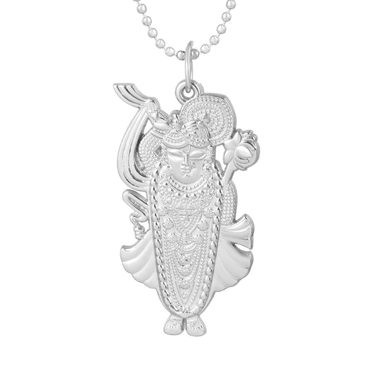 Silverplated Shrinath Ji Pendant