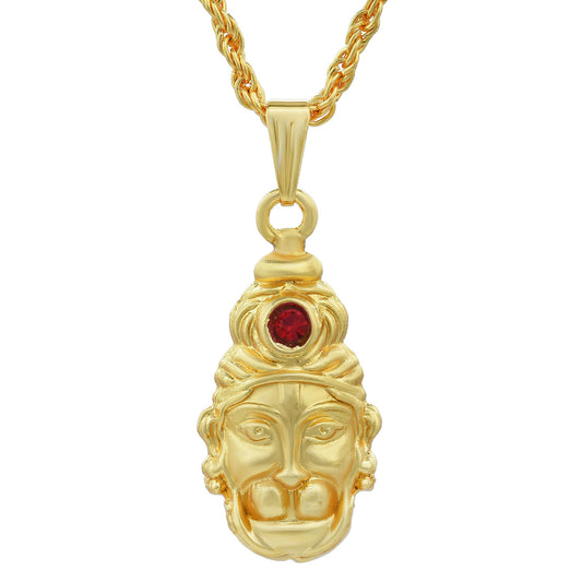 Goldplated Mani Hanuman Pendant