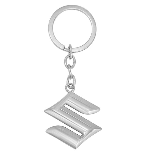 Stainless steel Suzuki logo stylish car bike keyring