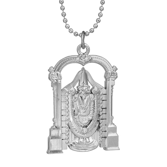 Silverplated Tirupati Balaji Pendant