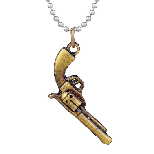 Brass Antique Finish Gun design Fashion Pendant Men Boys (PCMC4952)