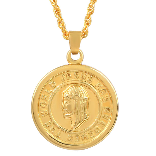 Goldplated Jesus Christ Redemption Pendant