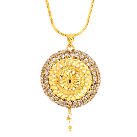 Gold Plated Imitation Diamond Fashion Pendant for Women (PCSV1024)