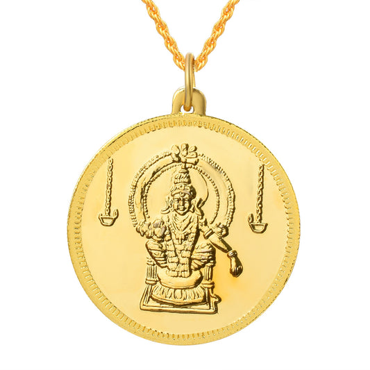 Goldplated Lord Ayyappa South Indian Pendant