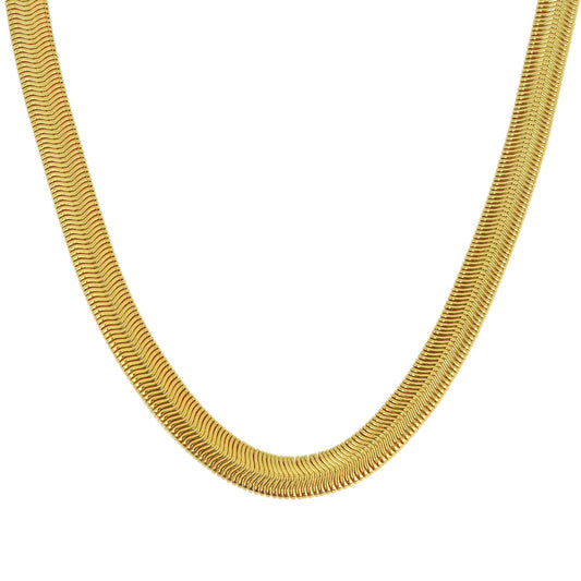 Micron Goldplated Flat Snake Chain