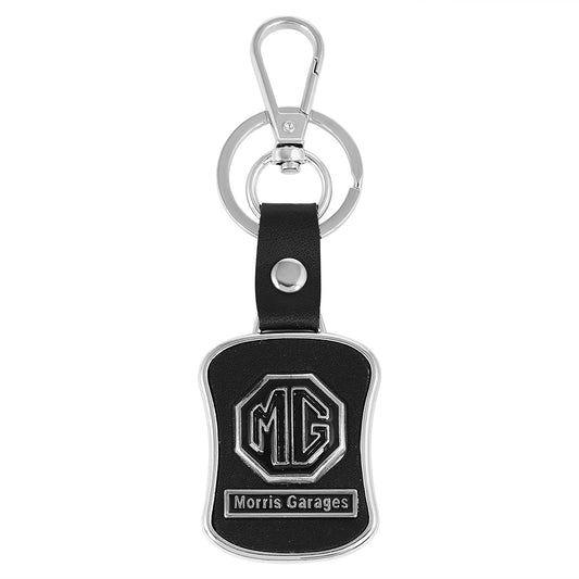 Steel Black Base MG-SUV Hector logo stylish car keyring