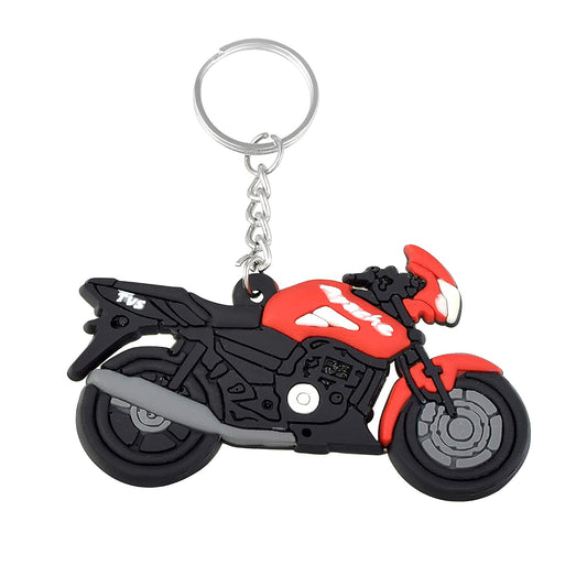 PVC Red Apache Keychain Bike