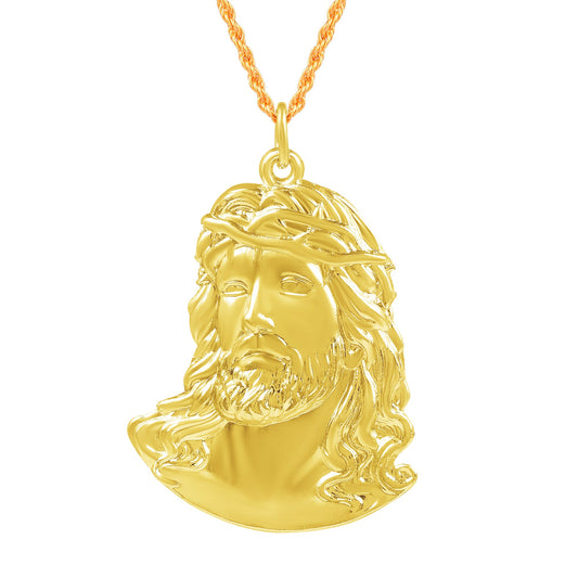 Goldplated Jesus Christ Christian Pendant