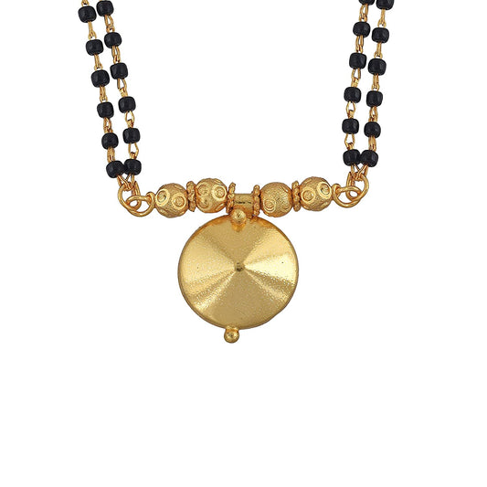 Gold plated Brass,Conical single Wati design, Fashion Mangalsutra Women