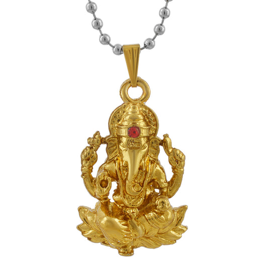 Goldplated Ganesh Pendant