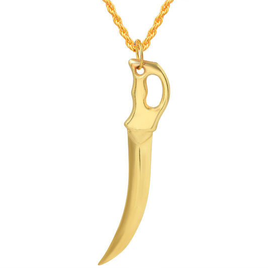 Goldplated Talvar Sword Pendant (PCAJ3028)