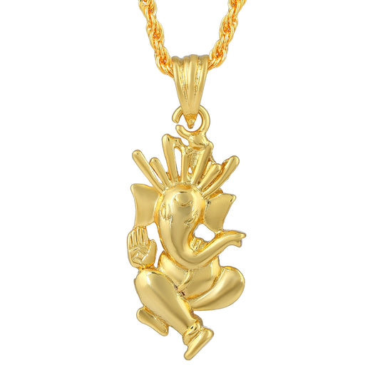 Goldplated Ganpati Ganesh Pendant