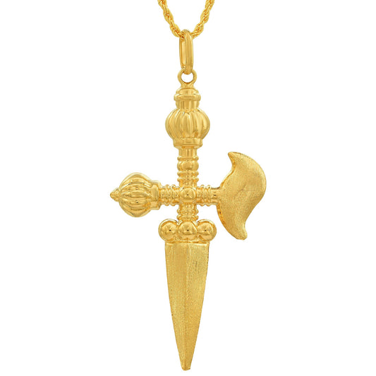 Goldplated Sword Dagger Pendant