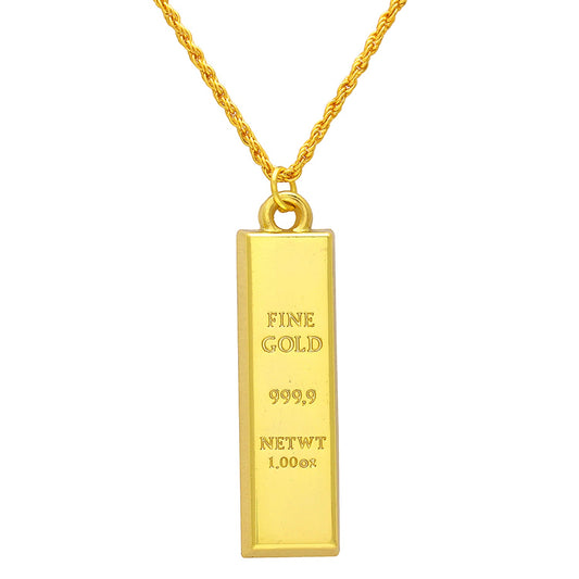 Goldplated Gold Bar design Pendant