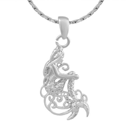 Silverplated Mermaid Pendant