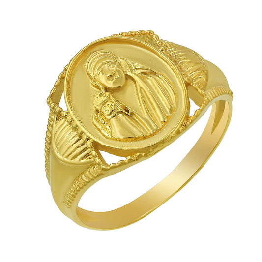 Gold plated Shirdi SAI BABA finger ring