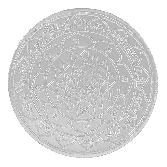 Silver plated Lakshmi Ganesh Coin (COSC5201)