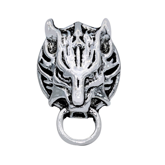 Oxidised Antique finish Brass, Tiger head with ring in mouth,design Finger ring