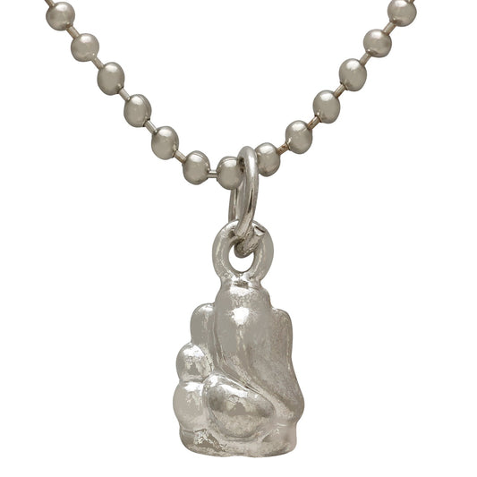 Silver plated Small and cute Ganpati Ganesh Vinayak chain pendant