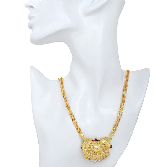 Gold plated Handcrafted, fine meenakari Mangalsutra Women