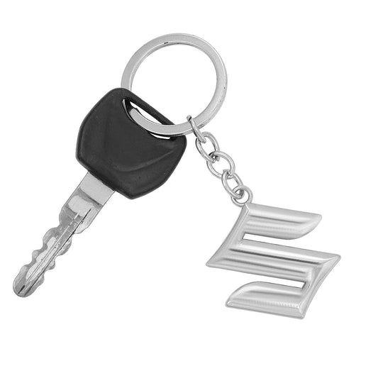 Stainless steel Suzuki logo stylish car bike keyring