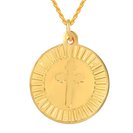 Goldplated Mother Mary Christian Pendant