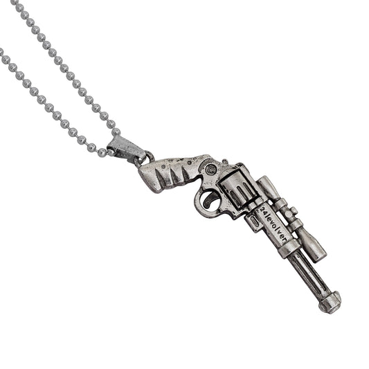 Silver plated Gun Pendant