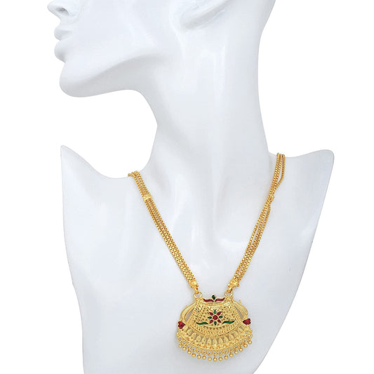 Gold plated stunning handwork, classic design stylishTraditional Mangalsutra