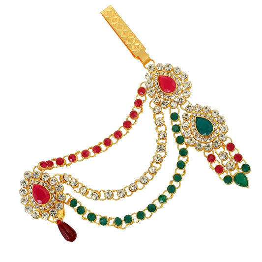 Faux Ruby and Emerald Traditional Chabi Challa