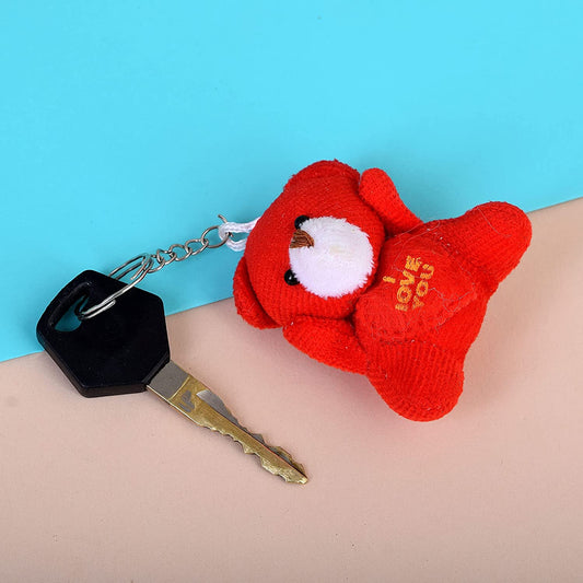 Fabrix Red Teddy keyring Valentine gift keychain