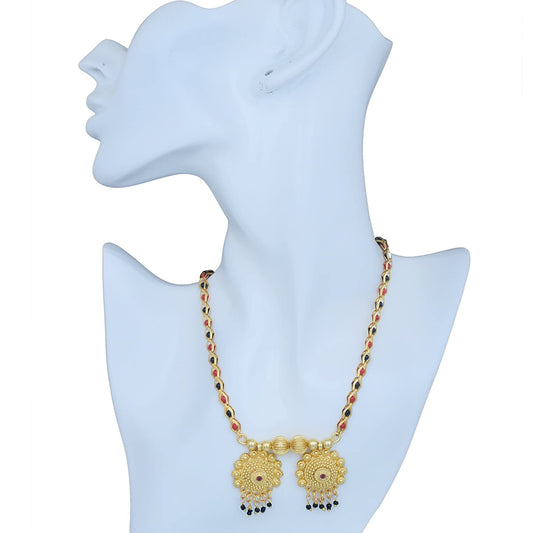 Gold plated Brass,2 wati,Traditional Mangalsutra Women