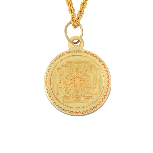 Goldplated Lakshmi Reversible Pendant