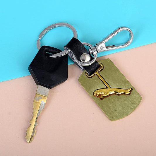 Brass Goldplated Stylish Keychain car Keyring