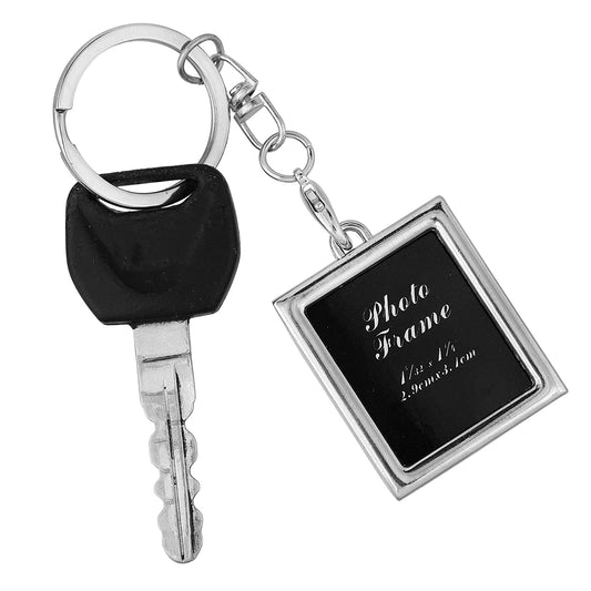 Stainless Steel Photo insert Keyring Keychain