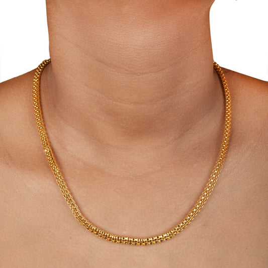 Micron Goldplated Italian Hollow Chain